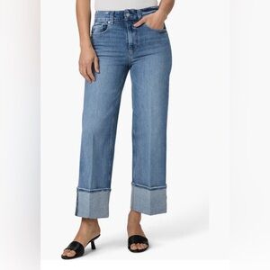 PAIGE Sasha is a high-rise, wide-leg jean